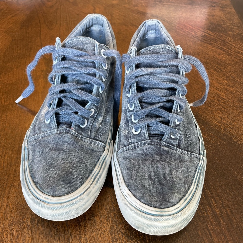 Lived in Vans! Worn and loved but plenty of life left. Super cool vintage feel!